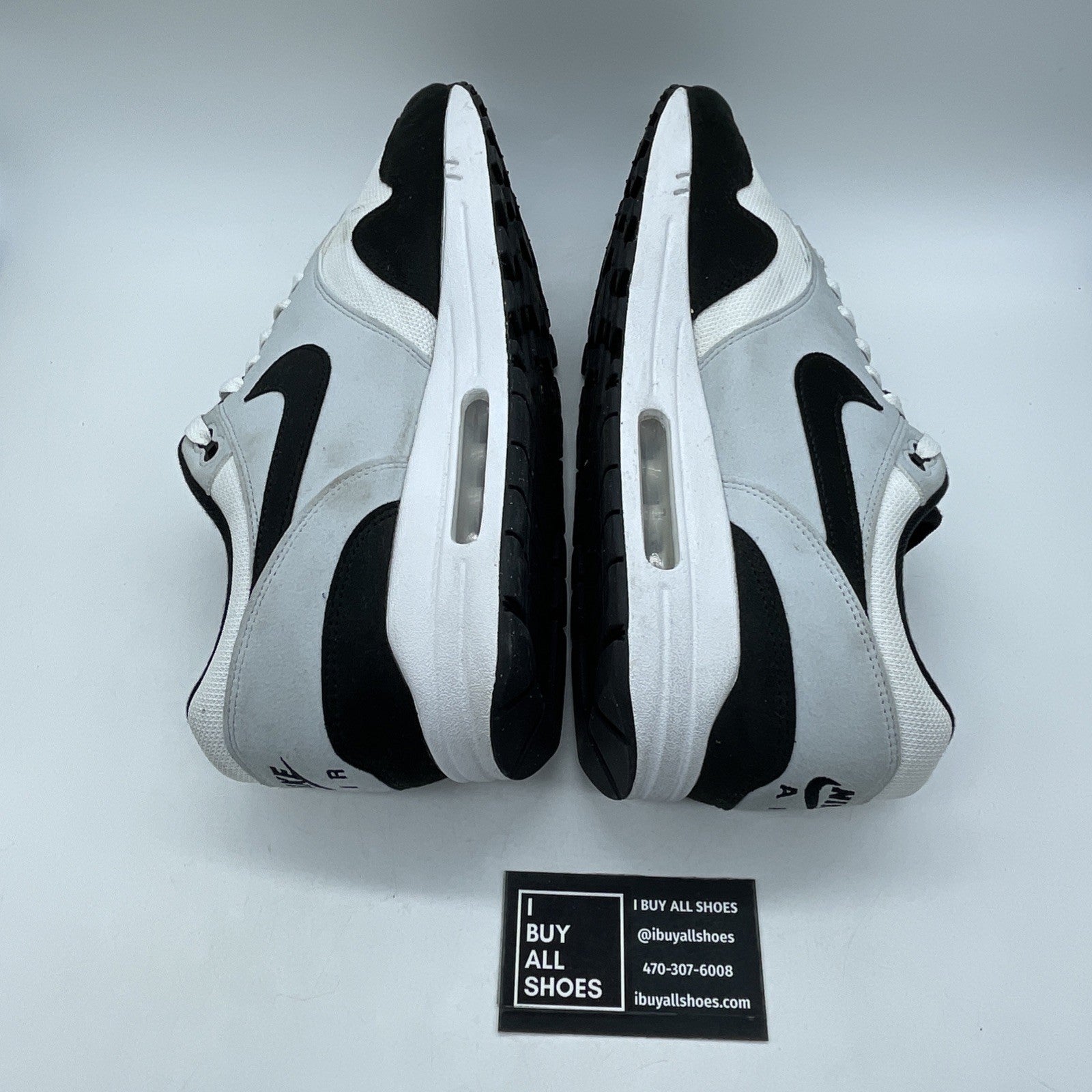 Size 9.5 - Nike Air Max 1 White Black (FD90821-107)