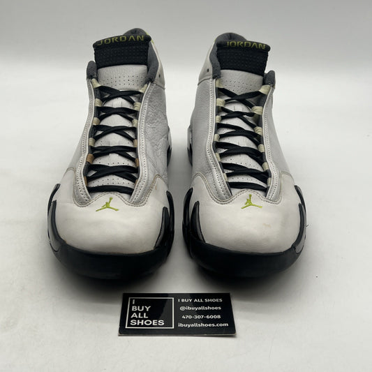 Size 14 - Air Jordan 14 Retro White Chartreuse (311832-132)