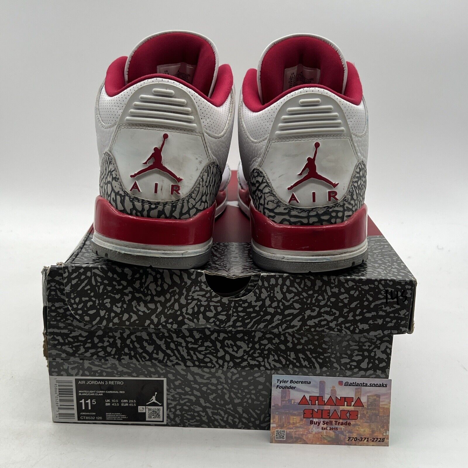 Size 11.5 - Jordan 3 Retro Mid Cardinal Red (CT8532-126)