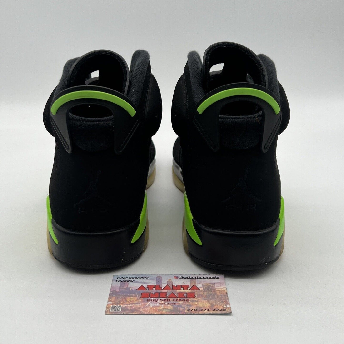 Size 11 - Jordan 6 Retro Electric Green 2021 Black Suede (CT8529-003)