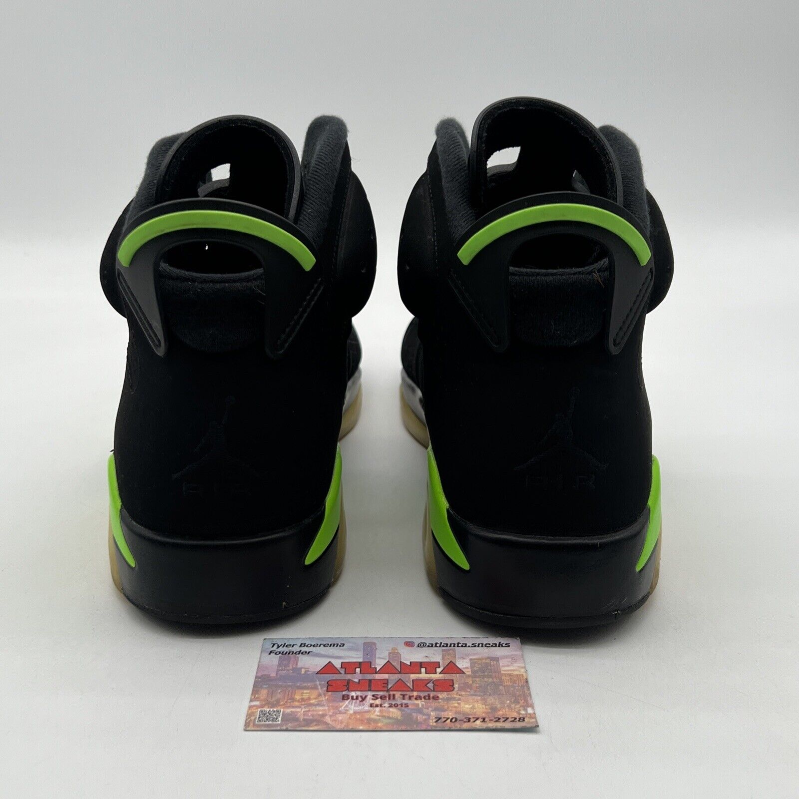 Size 11 - Jordan 6 Retro Electric Green 2021 Black Suede (CT8529-003)