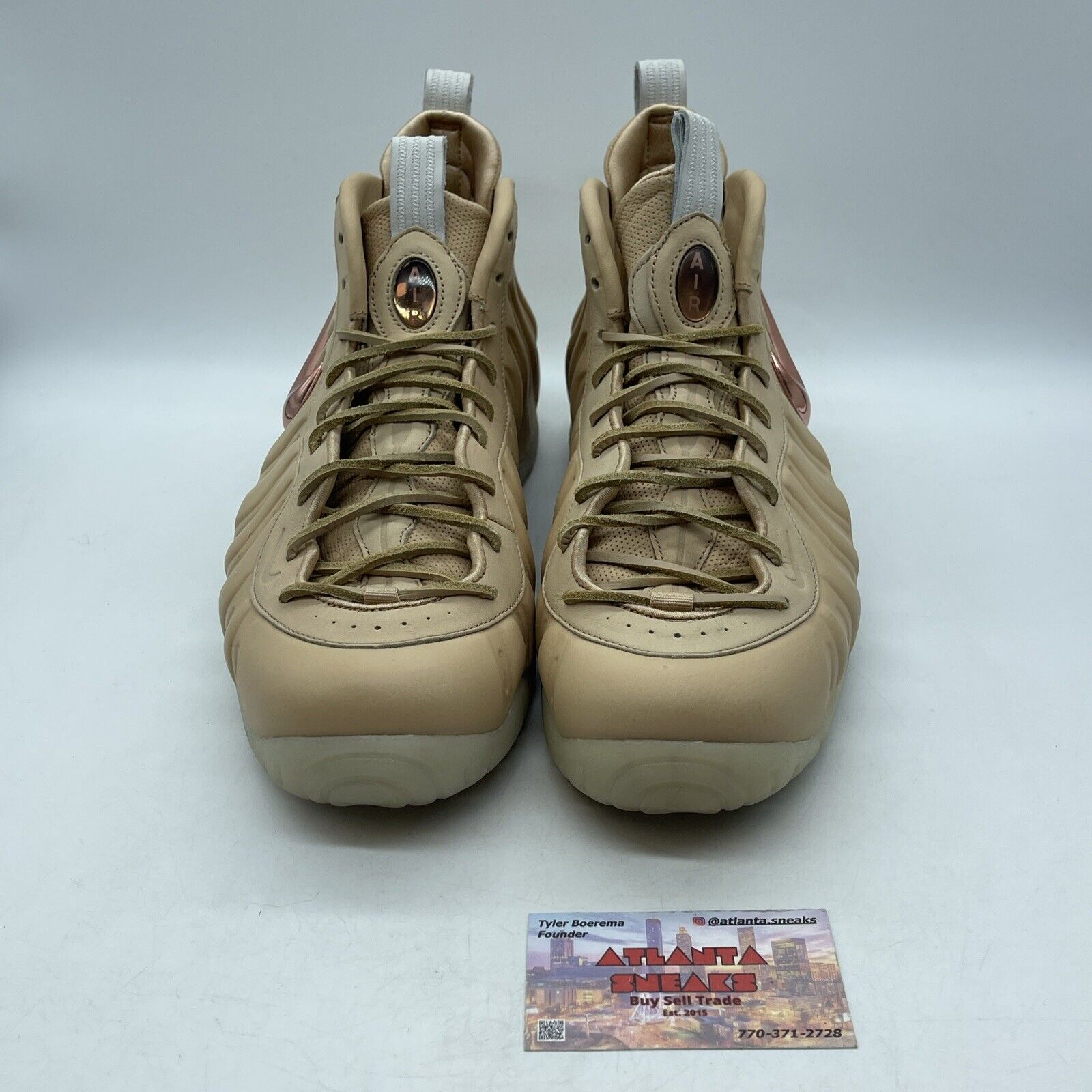 Size 12 - Nike Air Foamposite Pro Premium Vachetta Tan Pink (920377-200)