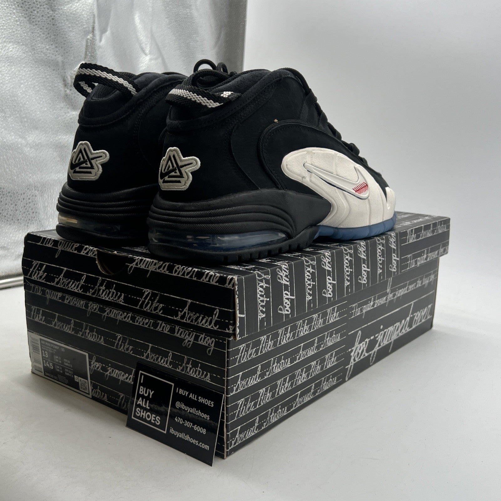 Size 13 — Nike Social Status x Air Max Penny 1 Recess - Black (DM9130-001)