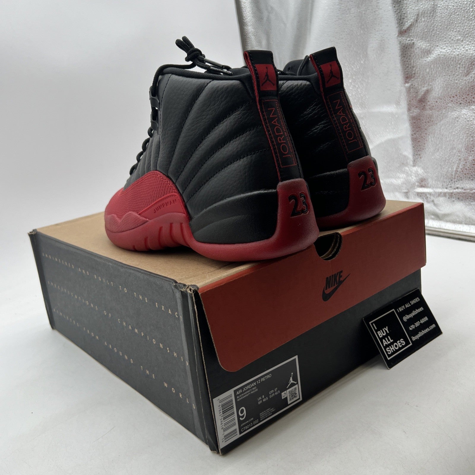 Size 9 - Air Jordan 12 Retro 2025 Flu Game (CT8013-002)