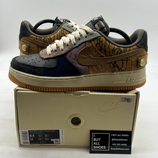 Size 9.5 - Nike Air Force 1 Low x Travis Scott Cactus Jack (CN2405-900)