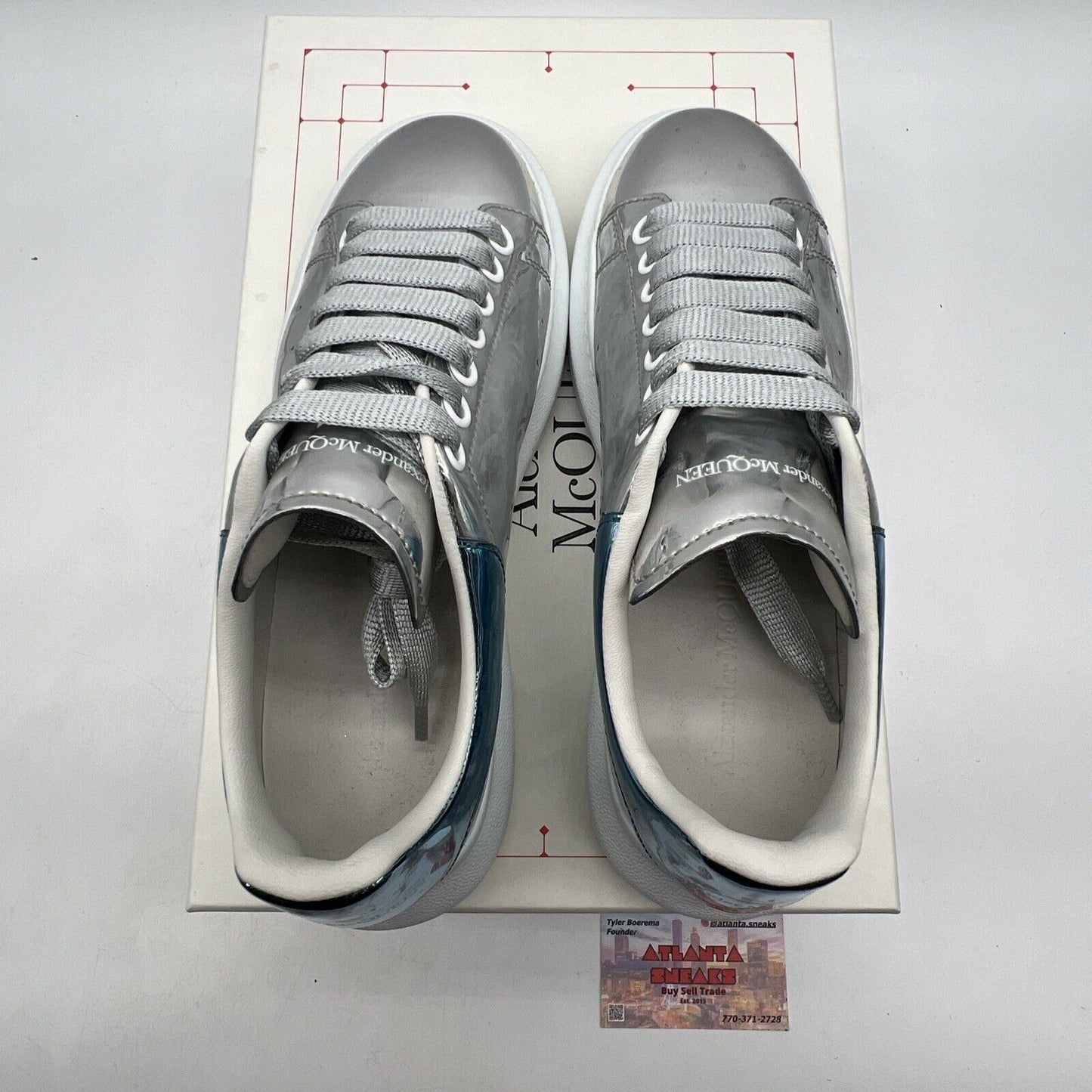 Alexander Ccqueen Sneakers Magic Mirror - Silver Blue (625171-W4K74-8072)