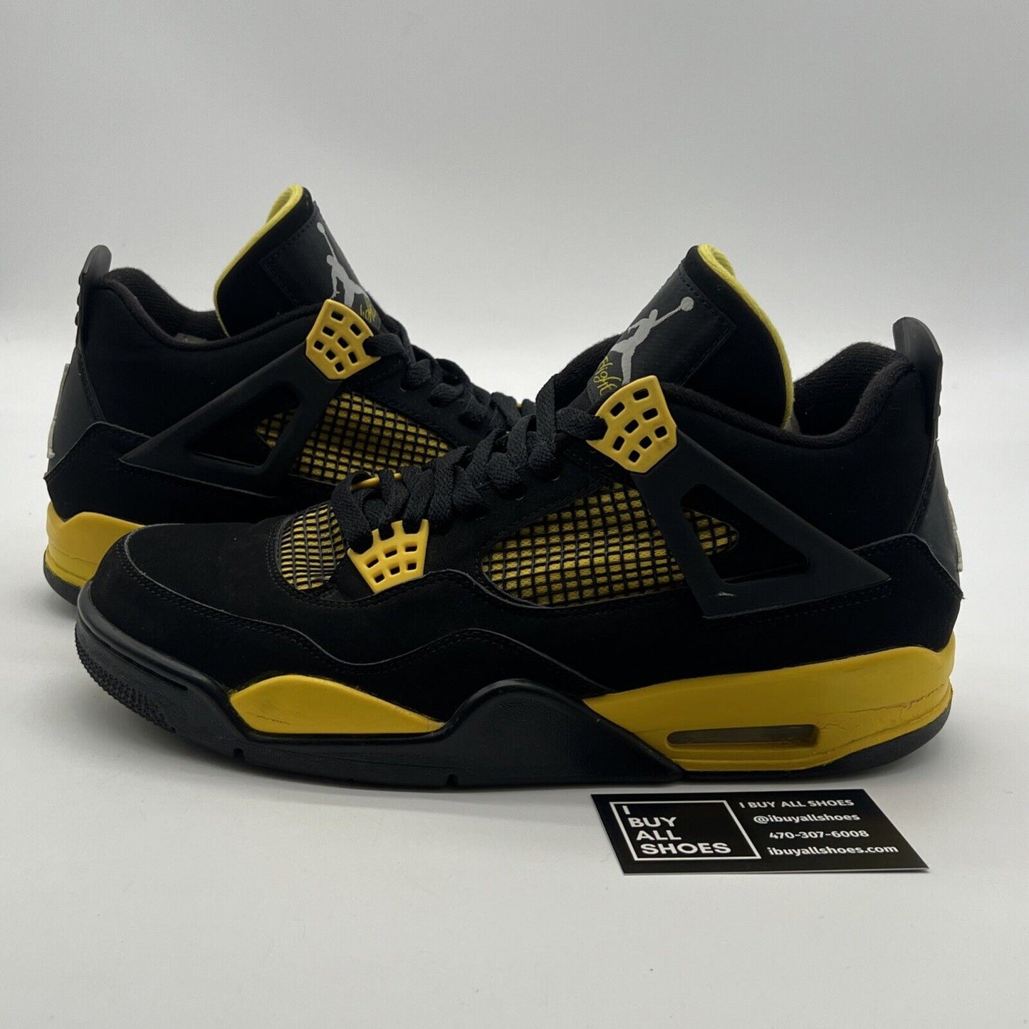 Size 10.5 - Air Jordan 4 Retro Low Thunder (308497-008)