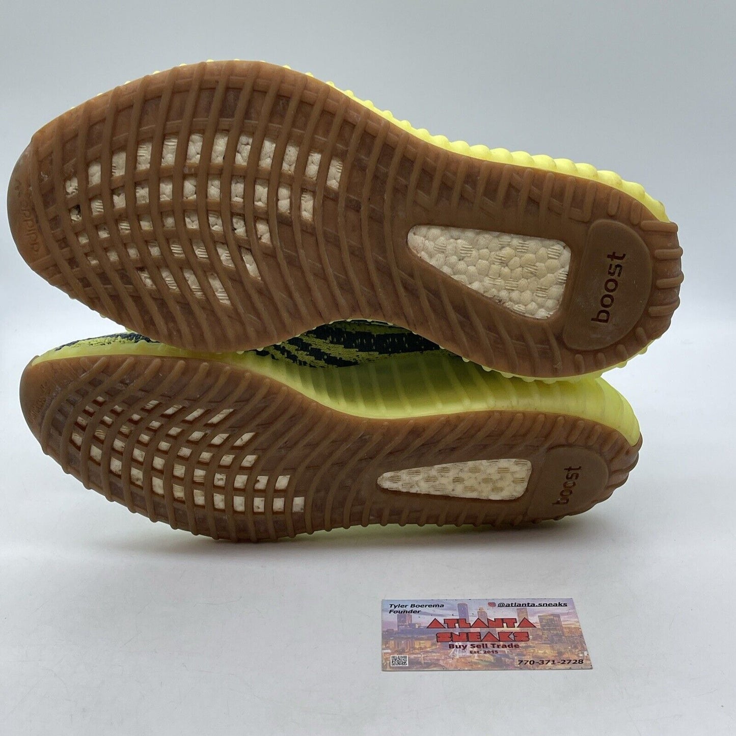 Size 9 - adidas Yeezy Boost 350 V2 Low Semi Frozen Yellow Grey Suede (B37572)
