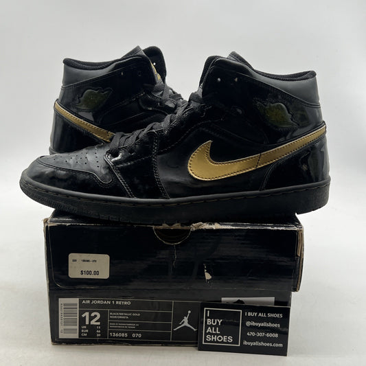 Size 12 - Air Jordan 1 Retro PL 2003 Metallic Gold (136085-070)