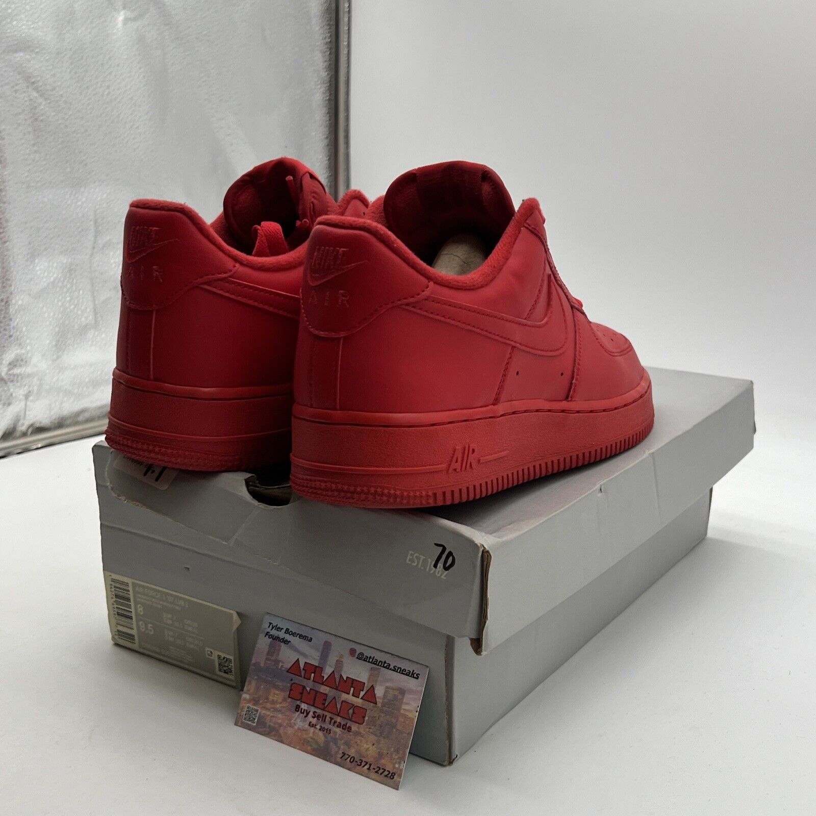 Size 8 - Nike Air Force 1 Low Triple Red (CW6999-600)