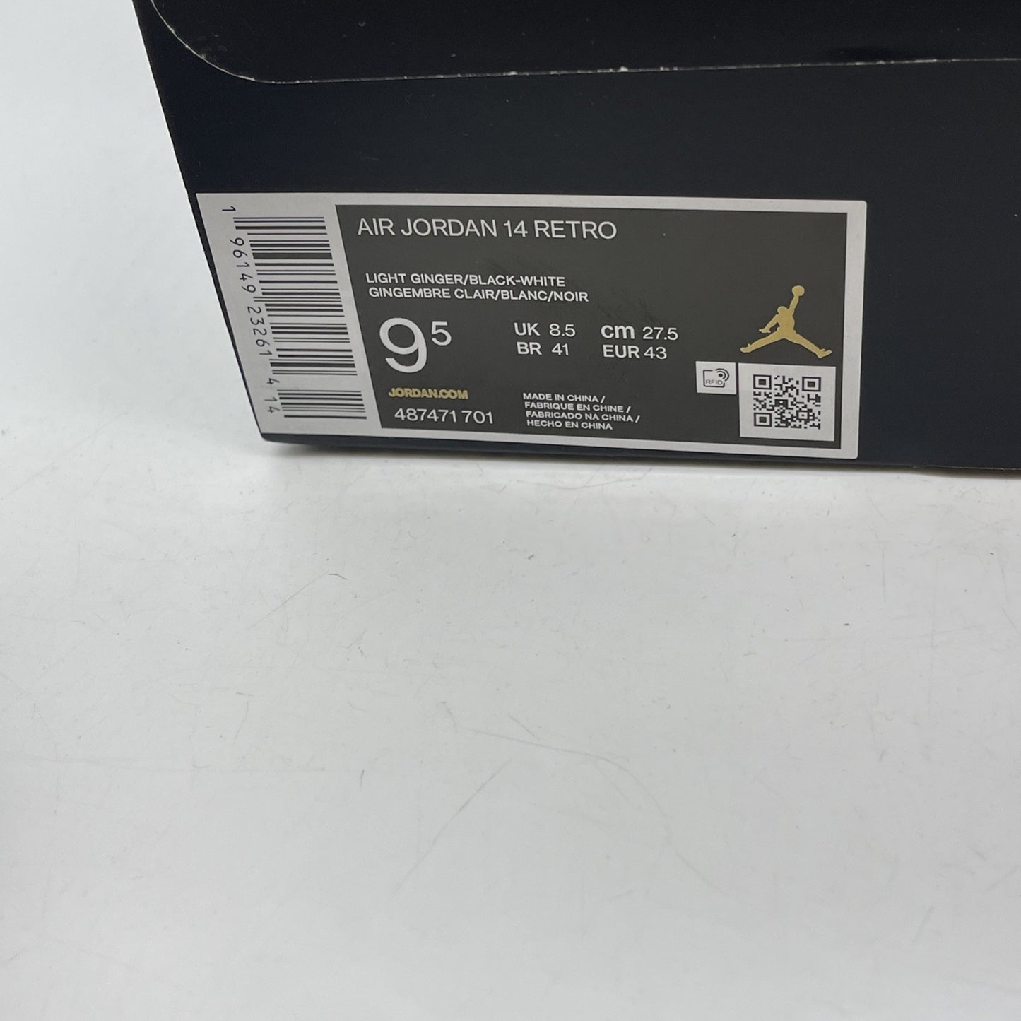 Size 9.5 - Air Jordan 14 Retro Light Ginger 2022 Suede Leather (487471-701)