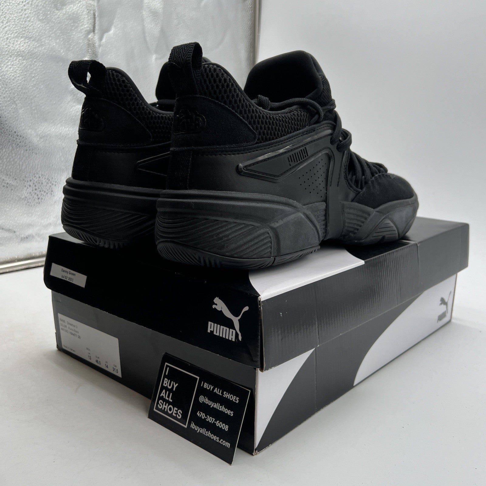 Size 13 - PUMA Dreamer 3 Mid tops: Triple Black (194471-20)