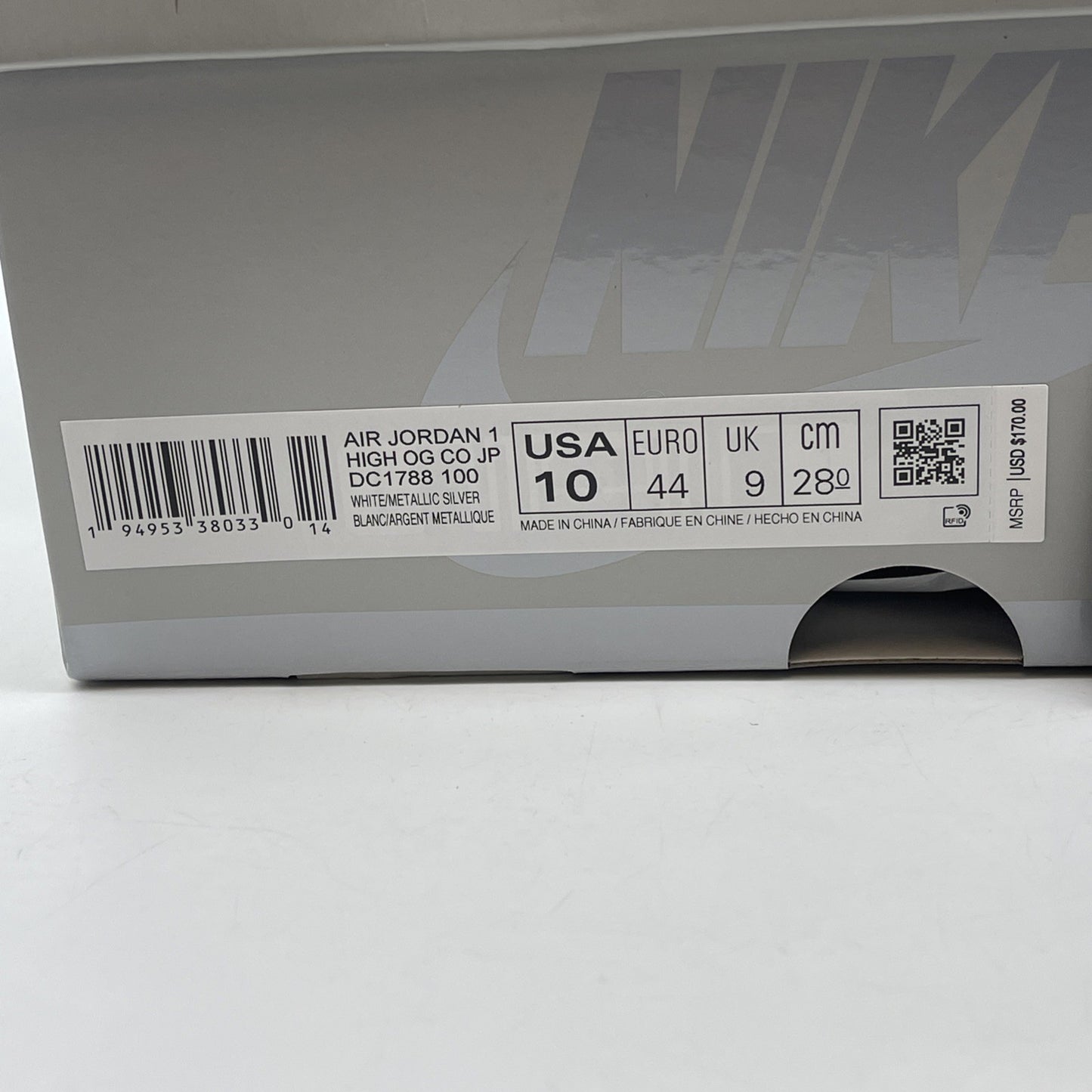 Size 10 - Jordan 1 Retro High CO.JP Midnight Navy Suede Leather (DC1788-100)