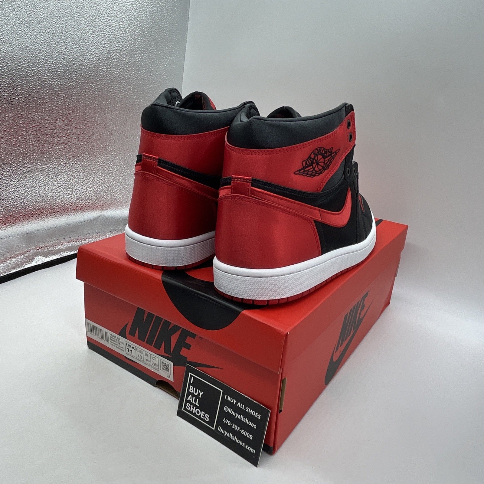 Size 11W - Air Jordan 1 Retro OG 2023 High Satin Bred (FD4810-061)