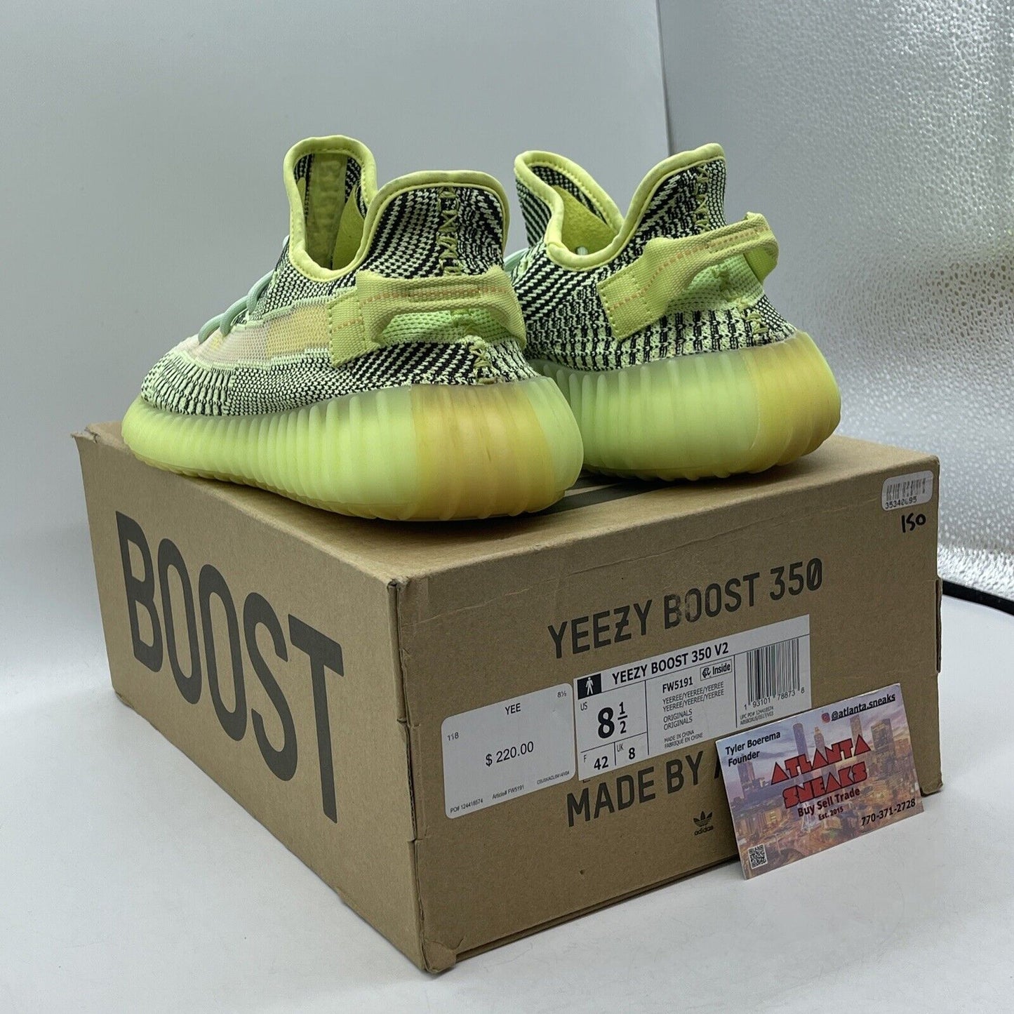 Size 8.5 - adidas Yeezy Boost 350 V2 Yeezreel Non-Reflective (FW5191)