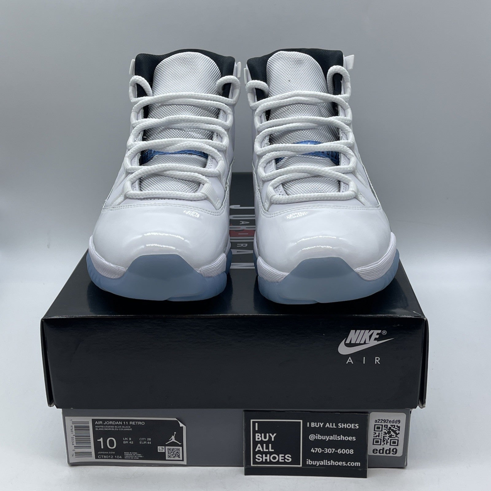 Size 10 - Air Jordan 11 Retro High Legend Blue White Leather (CT8012-104(
