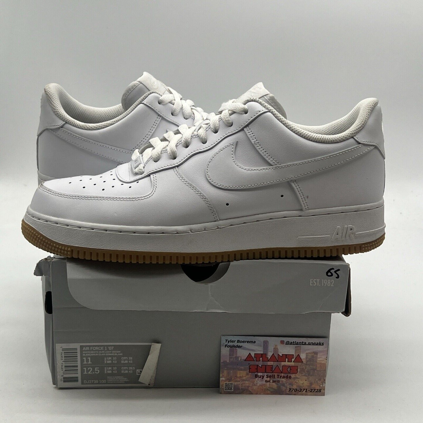 Size 11 - Nike Air Force 1 Low White Gum (DJ2739-100)