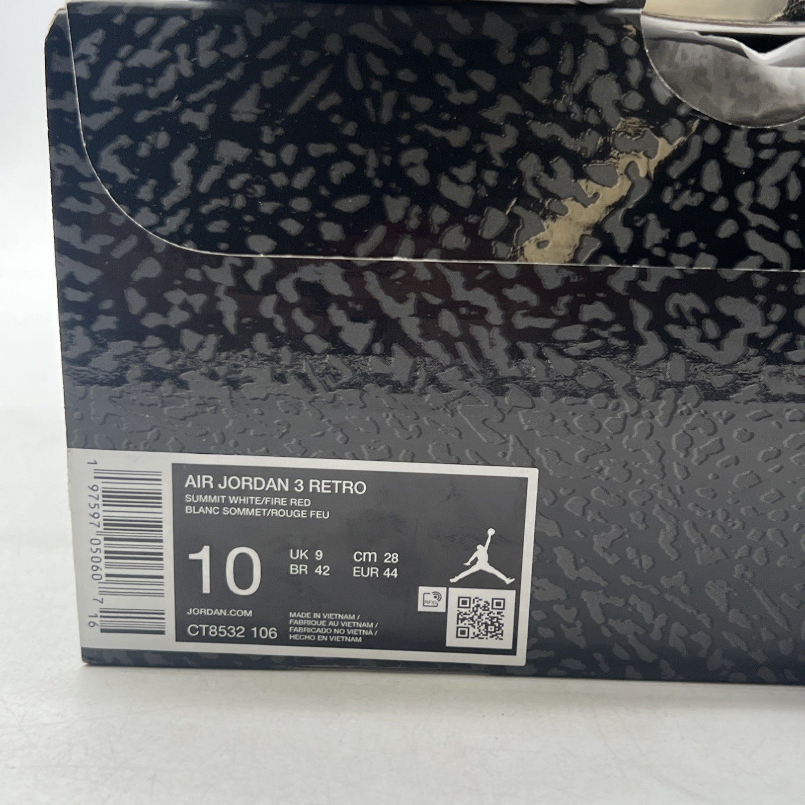 Size 10 - Air Jordan 3 Retro Cement Grey (CT8532-106)