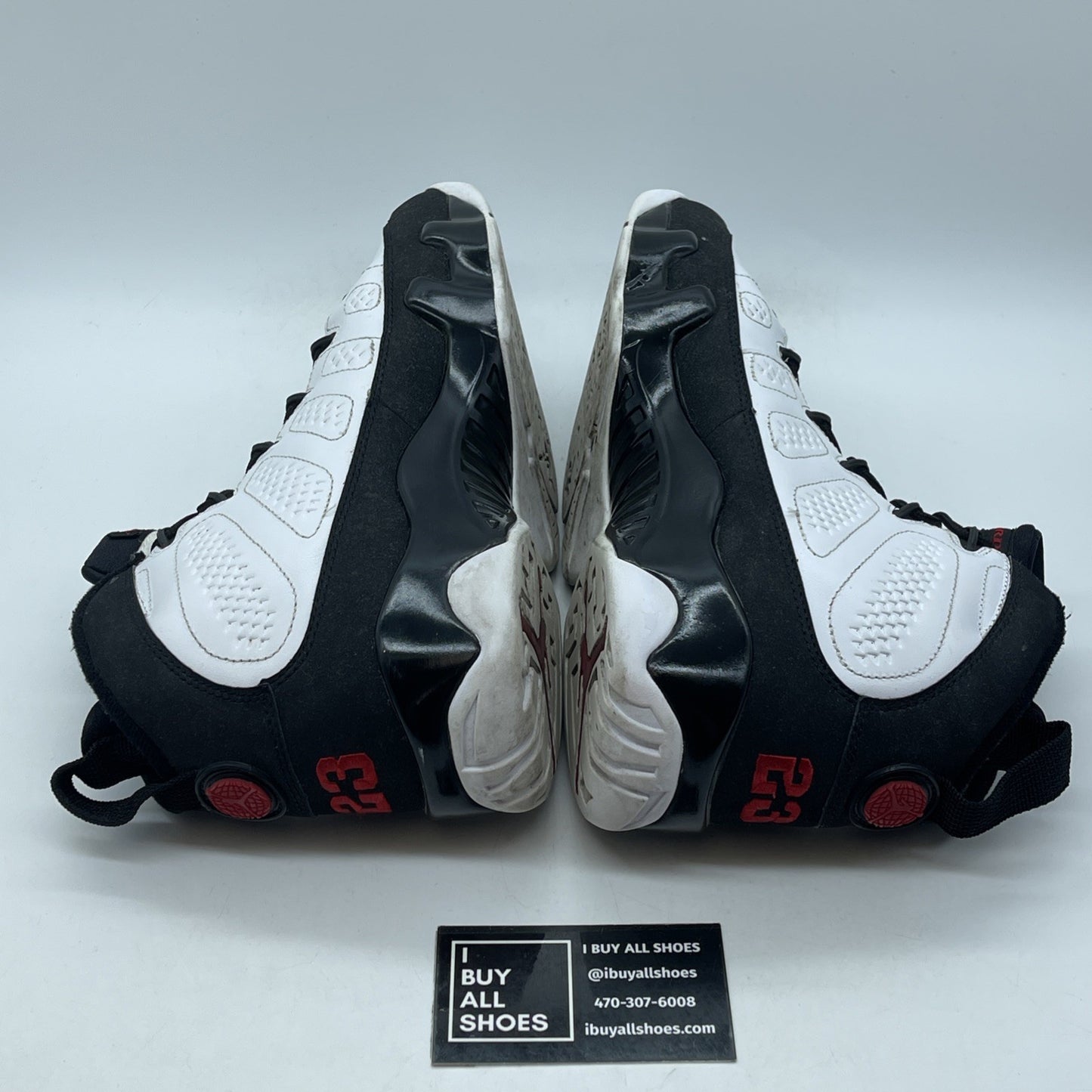 Size 9 - Air Jordan 9 Retro 2010 Release Black White Suede (302370-102)