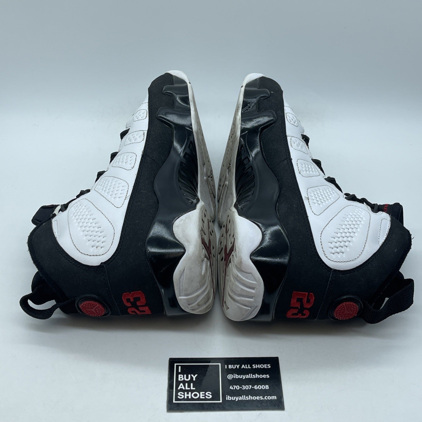 Size 9 - Air Jordan 9 Retro 2010 Release Black White Suede (302370-102)