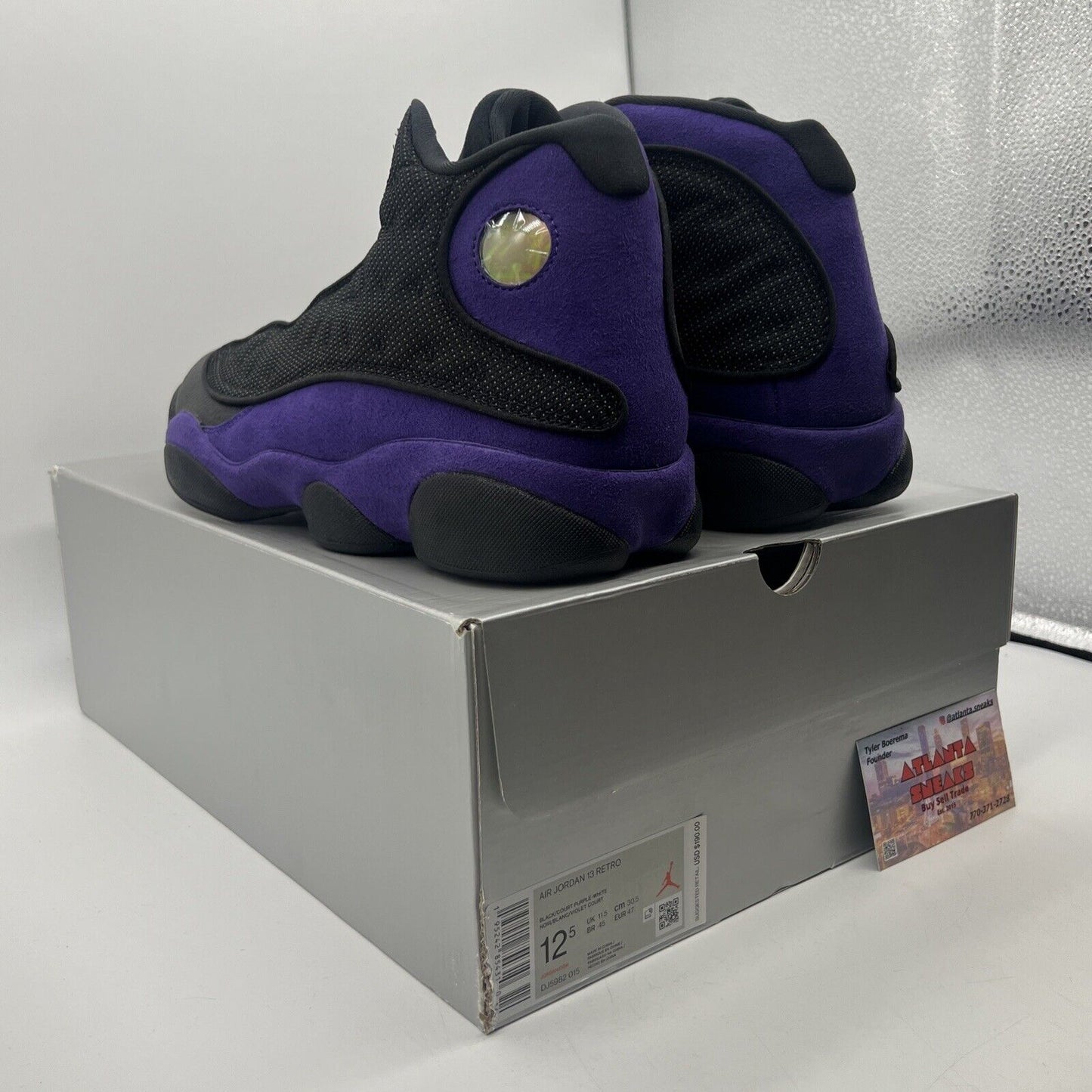 Size 12.5 - Jordan 13 Retro Court Purple Black Suede Leather (DJ5982-015)