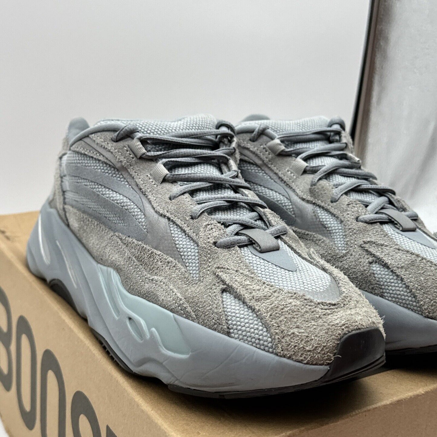 Size 10 - Yeezy Boost 700 V2 Hospital Blue Icy 🥶 3m Grey Unc Thick Suede Canvas