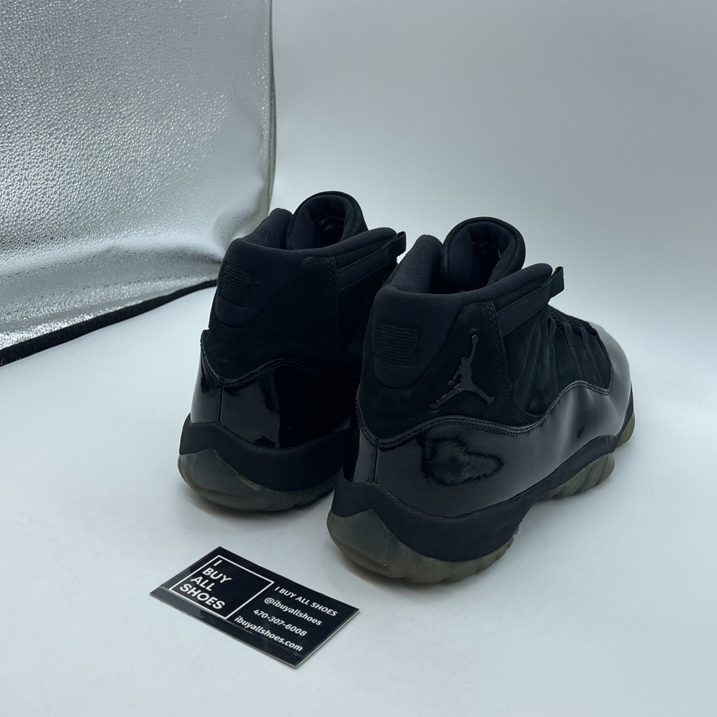 Size 11 - Jordan 11 Retro Cap and Gown Black Suede Leather (378037-005)