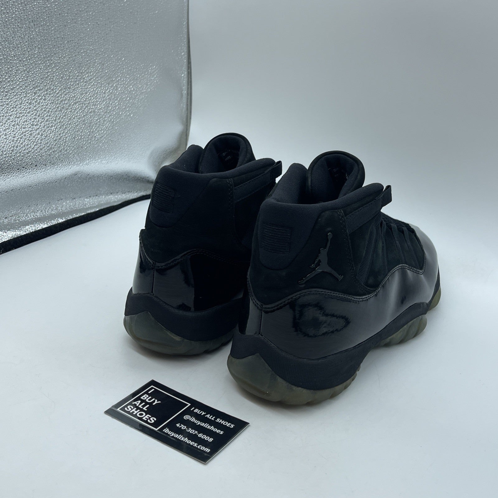 Size 11 - Jordan 11 Retro Cap and Gown Black Suede Leather (378037-005)