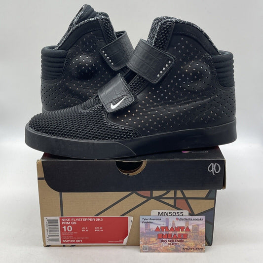 Size 10 - Nike Flystepper 2K3 PRM QS Black White Leather (652122-001)