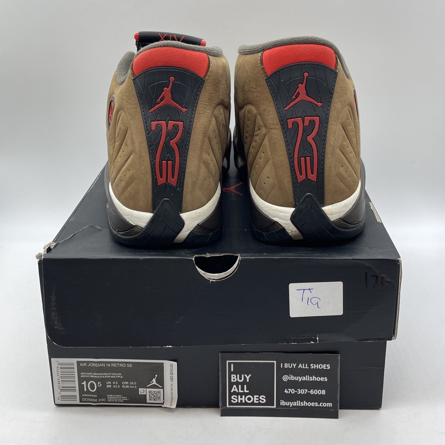 Size 10.5 - Air Jordan 14 Retro Winterized Brown Black Suede (DO9406-200)