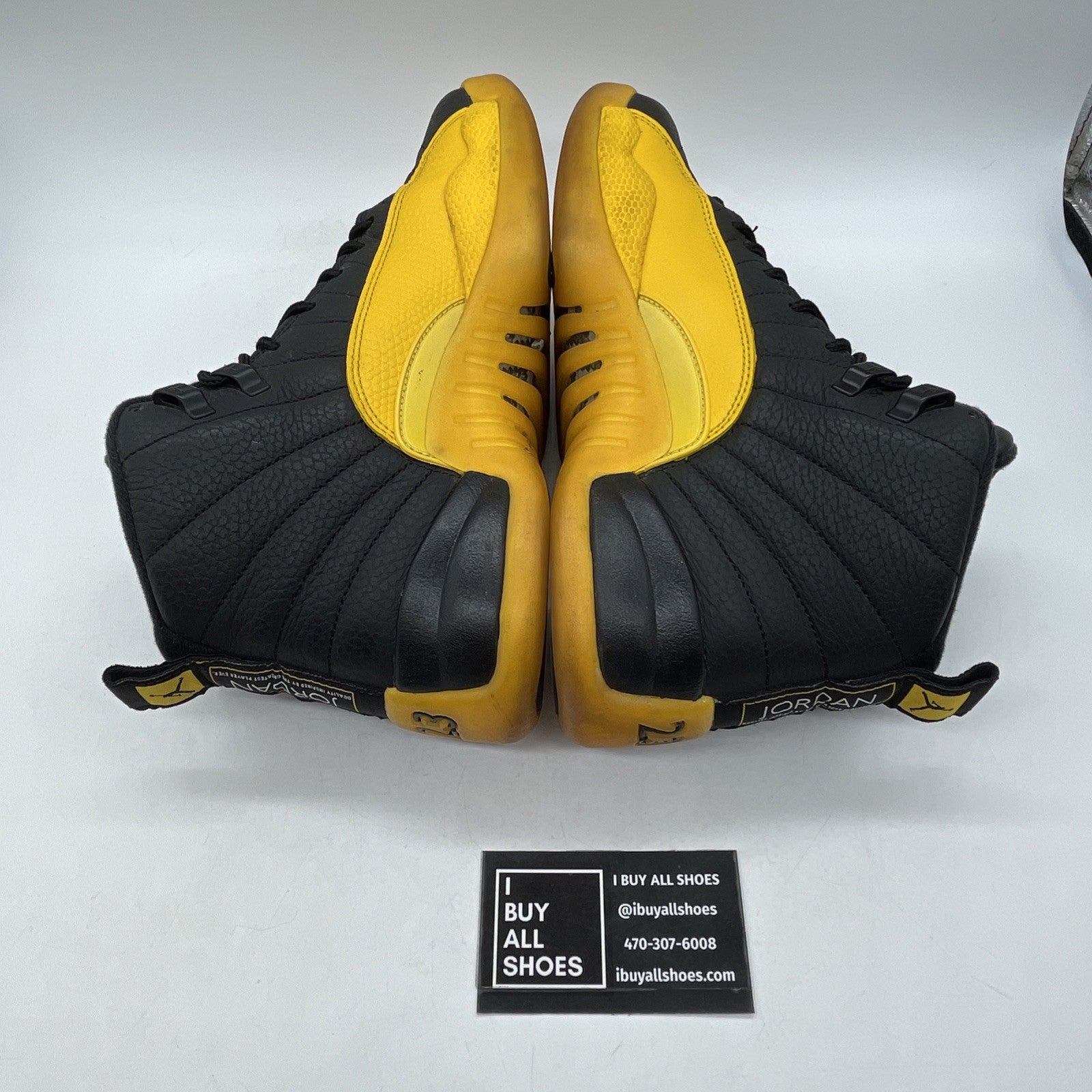 Size 8.5 - Jordan 12 Retro University Gold Yellow Black Leather (130690-070)