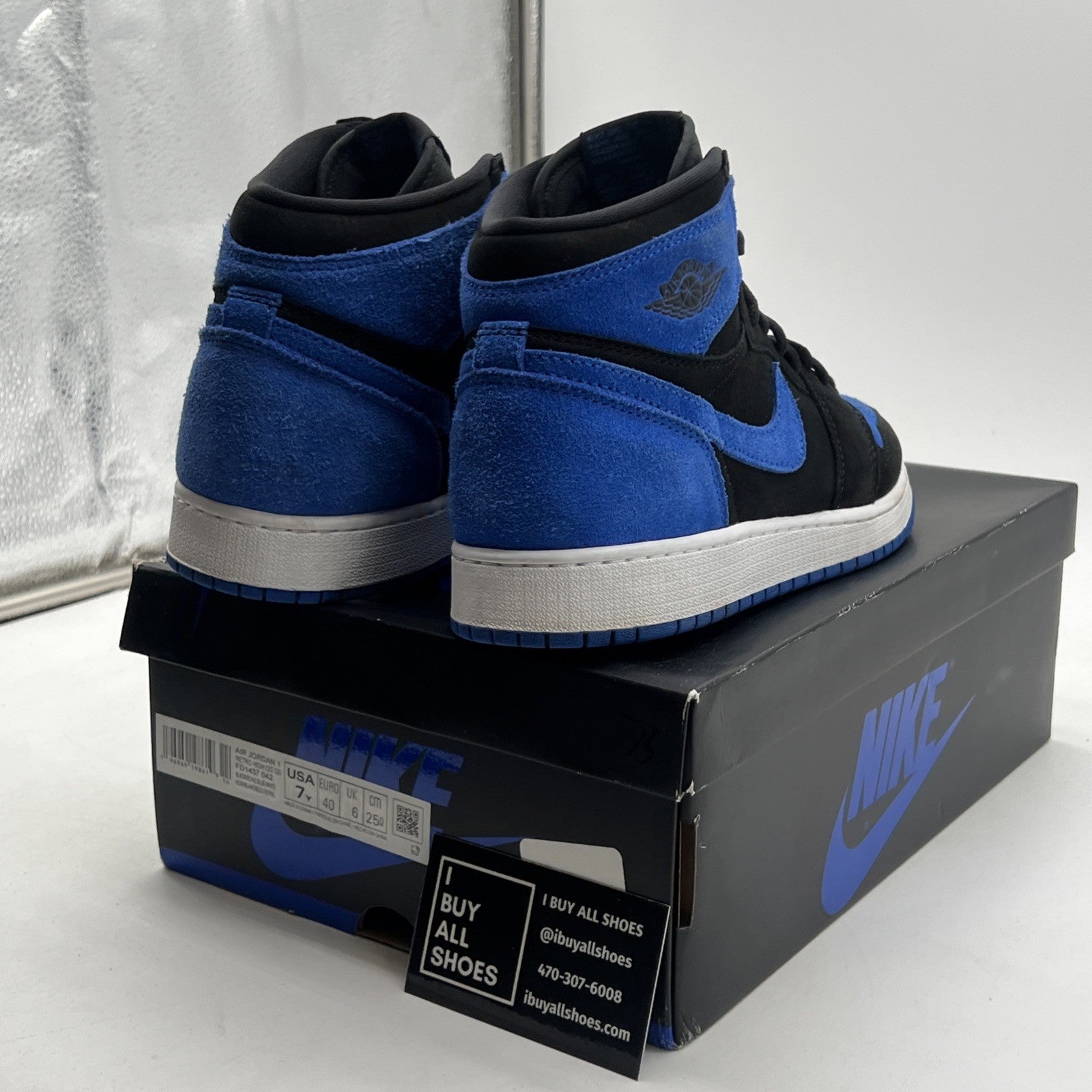 Size 7 - Air Jordan 1 Retro OG High Royal Reimagined (FD1437-042)