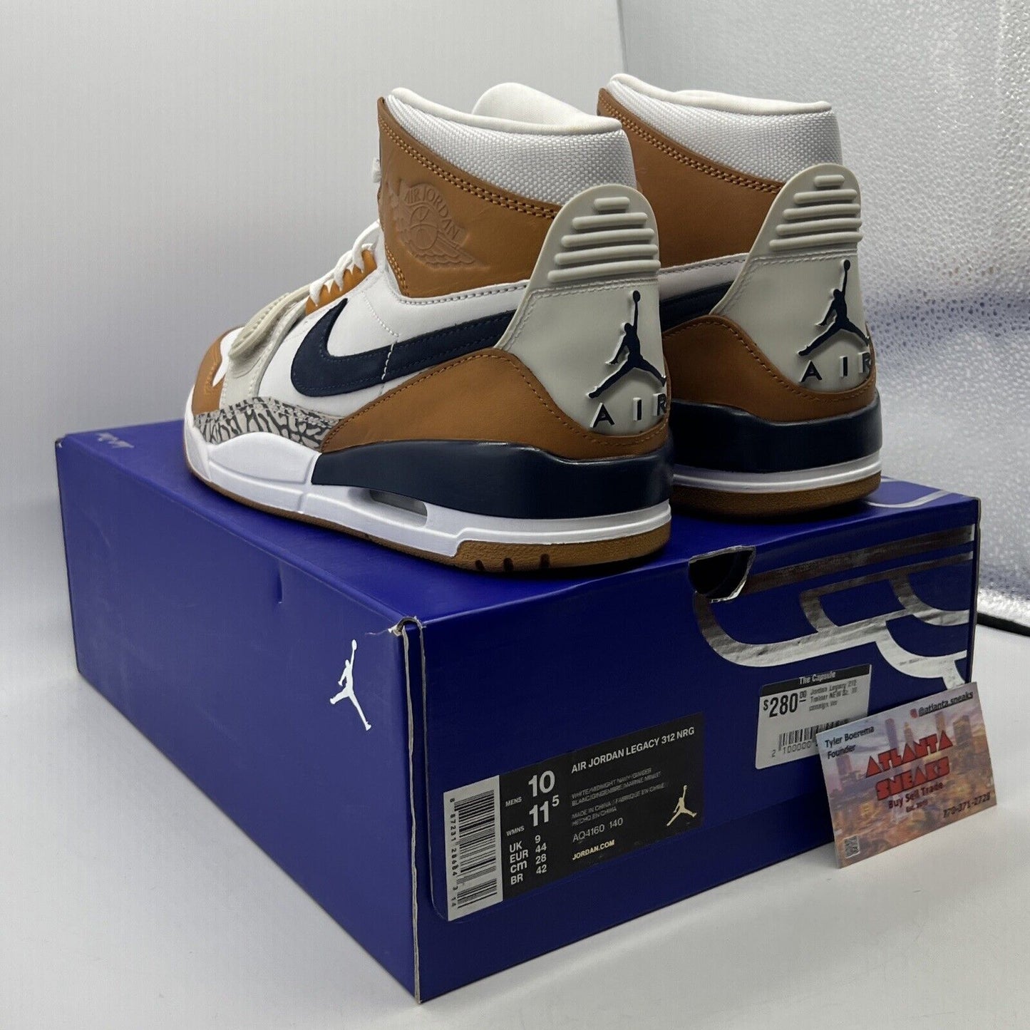 Size 10 - Just Don x Jordan Legacy 312 Medicine Ball White Leather (AQ4160-140)