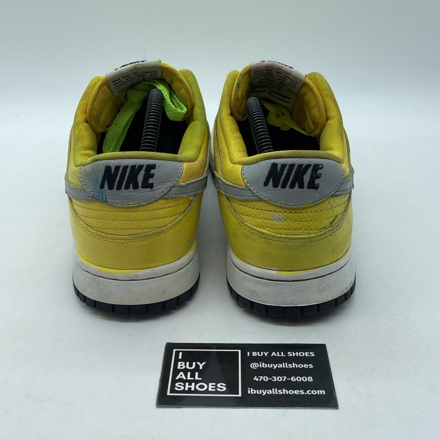 Size 10 - Nike Dunk Low Multicoloured Silver Yellow Leather (AH7979-992)