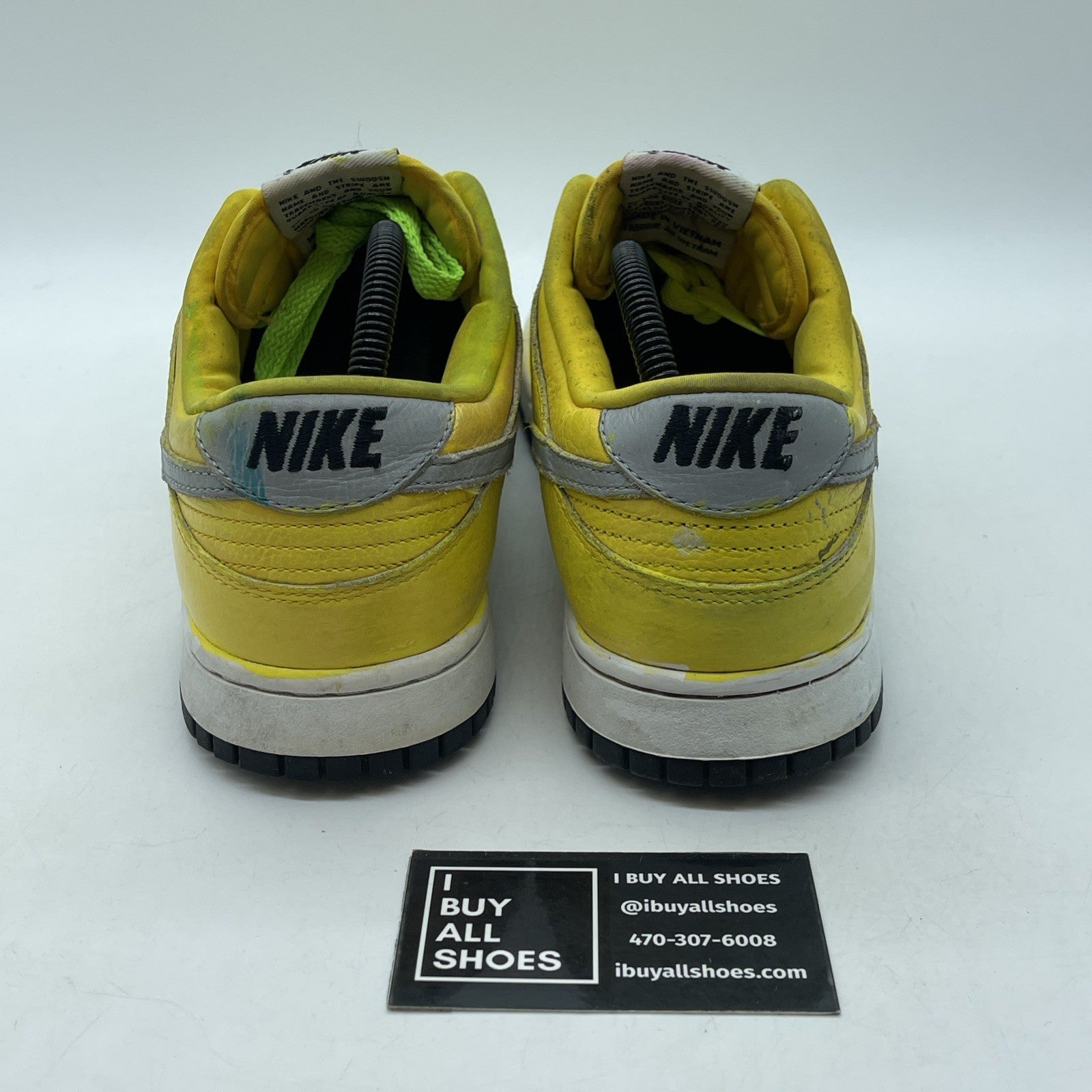 Size 10 - Nike Dunk Low Multicoloured Silver Yellow Leather (AH7979-992)