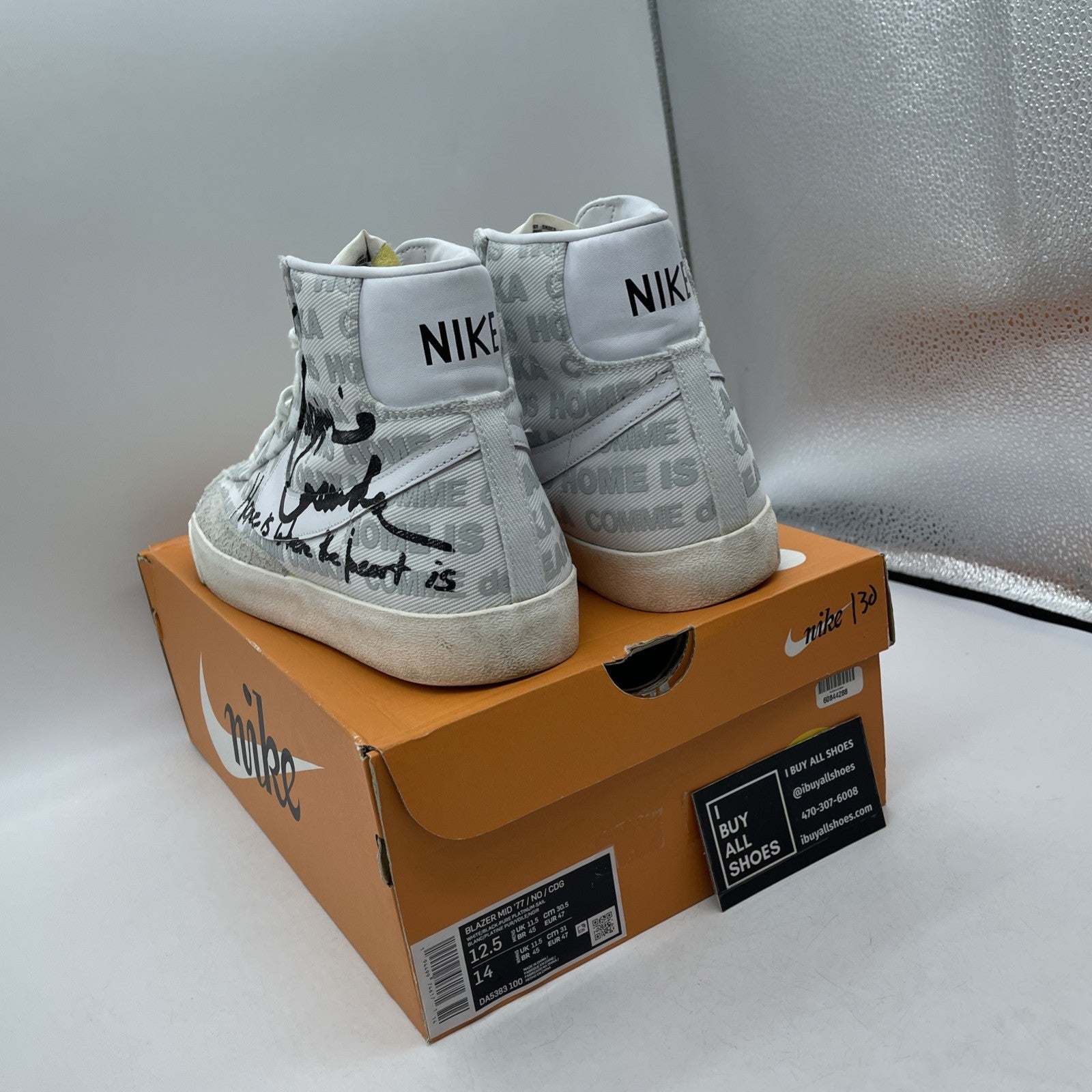 Size 12.5 - Nike Naomi Osaka x Comme des Garçons x Blazer '77 Mid Home Is Where