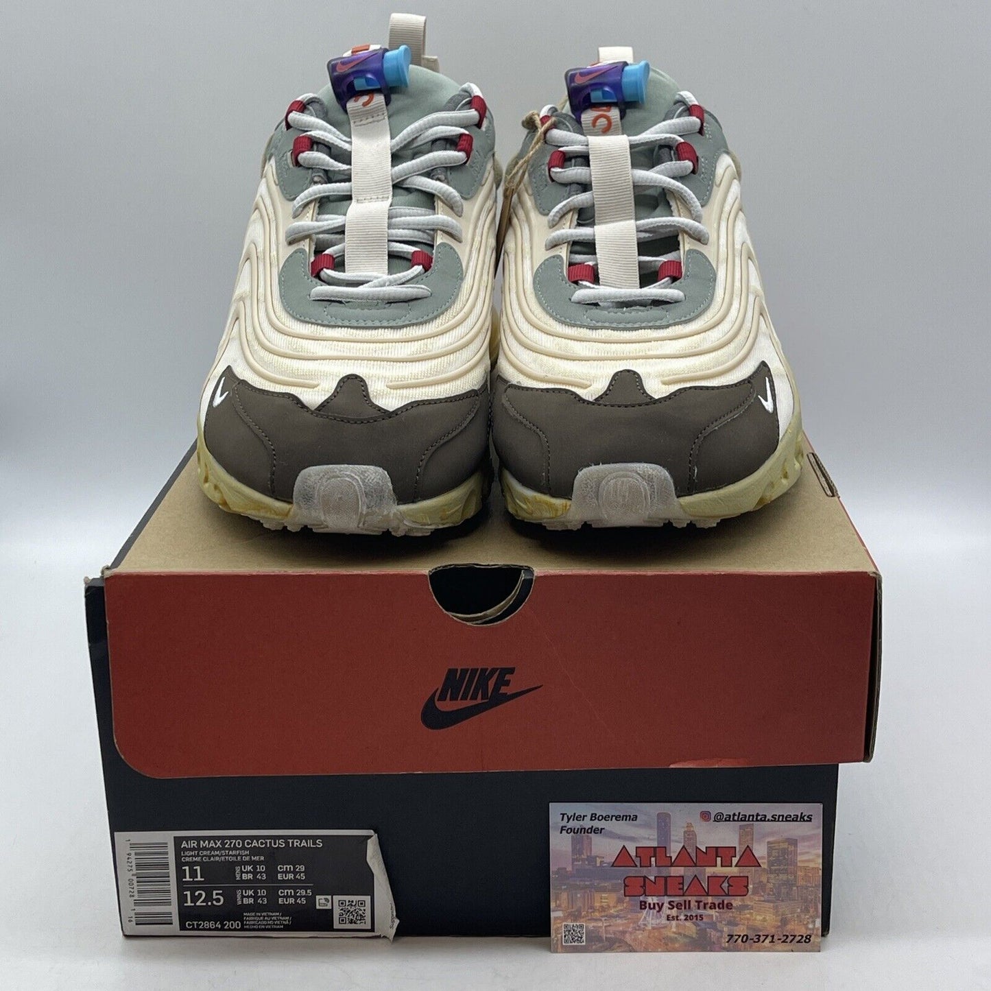 Size 11 - Nike Travis Scott x Air Max 270 React ENG Cactus Trails (CT2864-200)