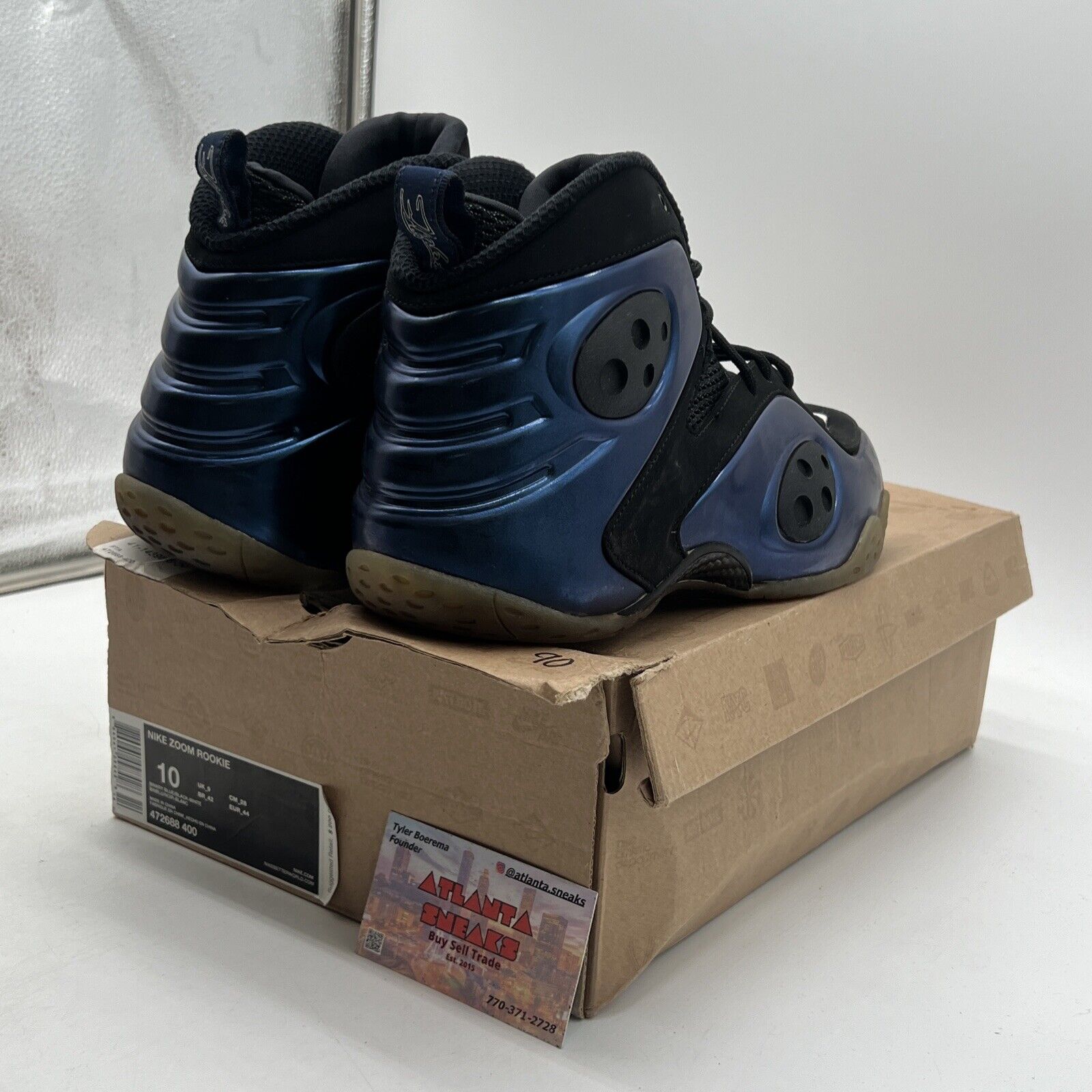 Size 10 - Nike Zoom Rookie Binary Blue Black Suede (472688-400)