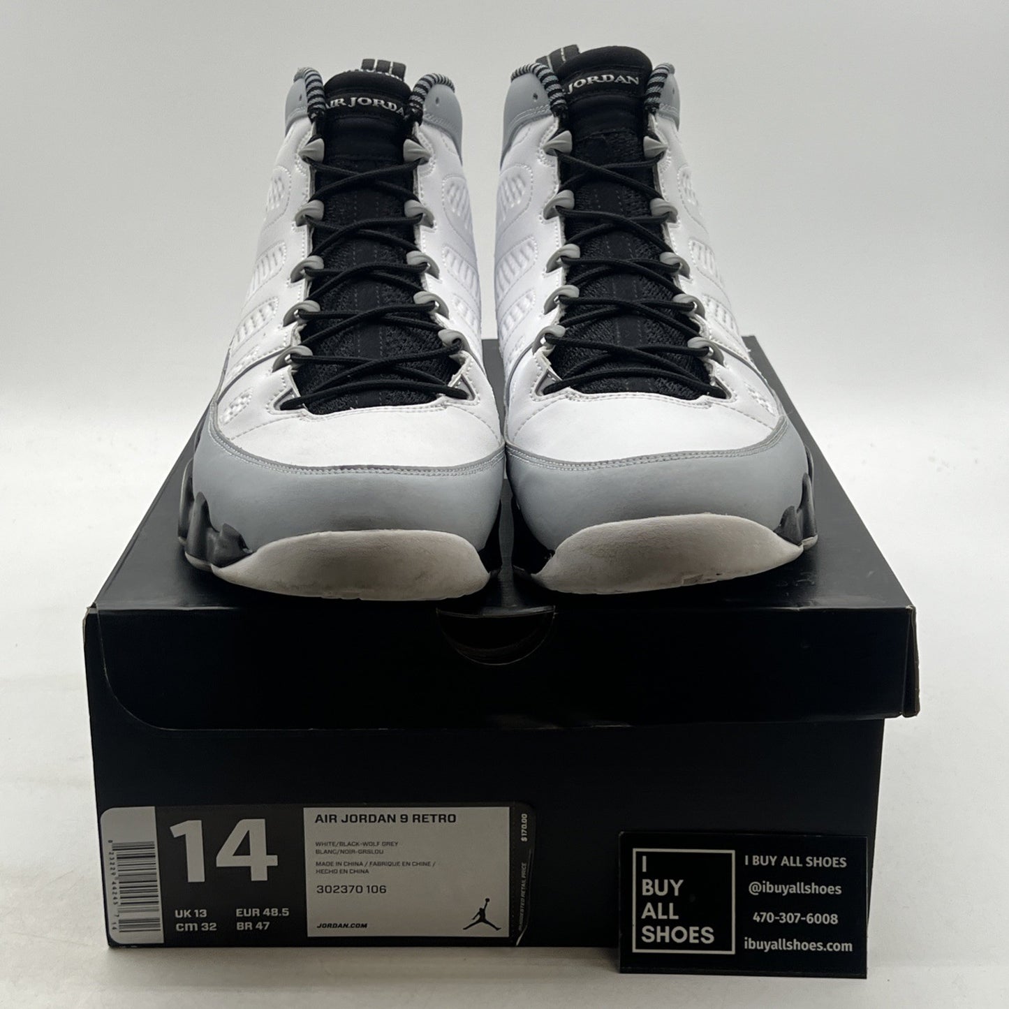 Size 14 - Air Jordan 9 Retro Barons (302370-106)