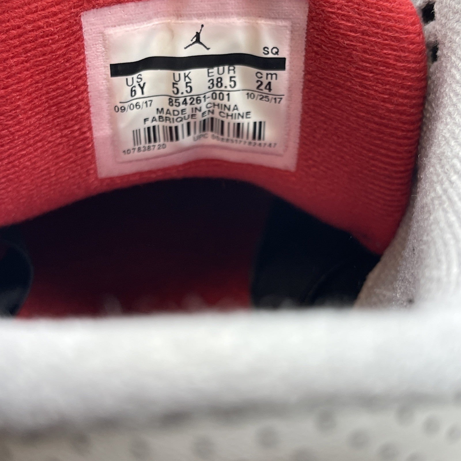 Size 6Y (GS) - Jordan 3 Retro OG 2018 Mid Black Cement Leather (854261-001)
