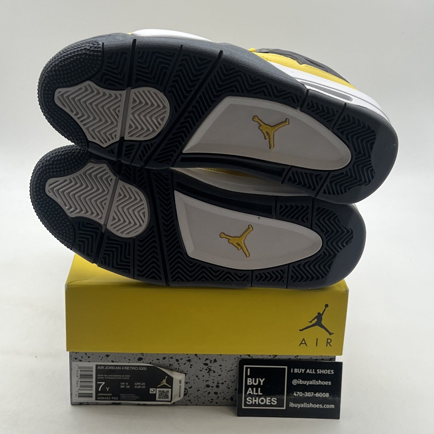Size 7Y - Air Jordan 4 Retro GS Tour Yellow 2021 - (408452-700)