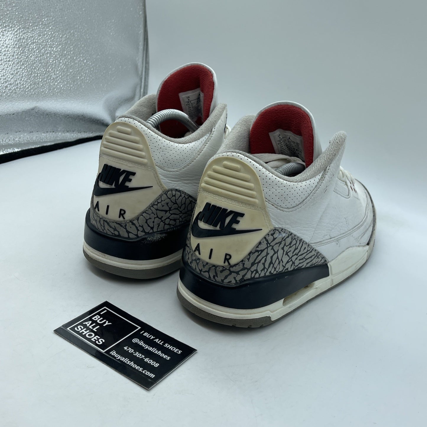Size 9 - Jordan 3 Retro Mid White Cement Reimagined Leather Suede (DN3707-100)