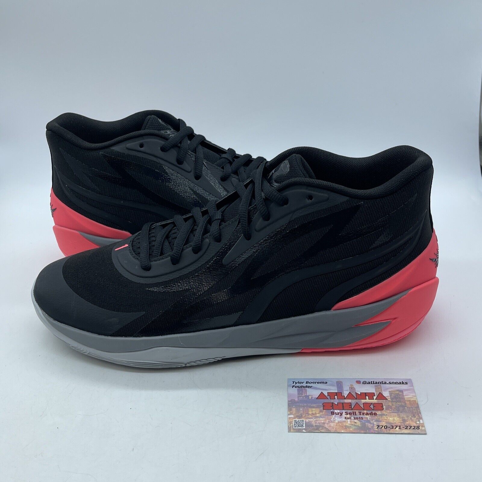 Size 13 - PUMA MB.02 Flare Pink Black Suede Leather (378287-01)
