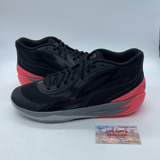 Size 13 - PUMA MB.02 Flare Pink Black Suede Leather (378287-01)