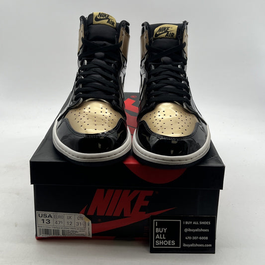 Size 13 - Air Jordan 1 Retro OG NRG High Gold Toe (861428-007)