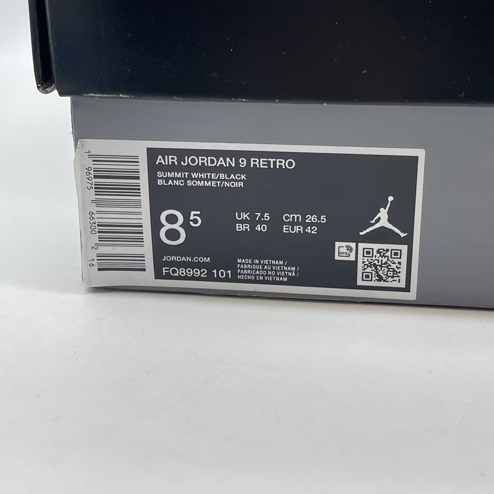 Size 8.5 - Air Jordan 9 Retro 2024 Powder Blue White Leather (FQ8992-101)
