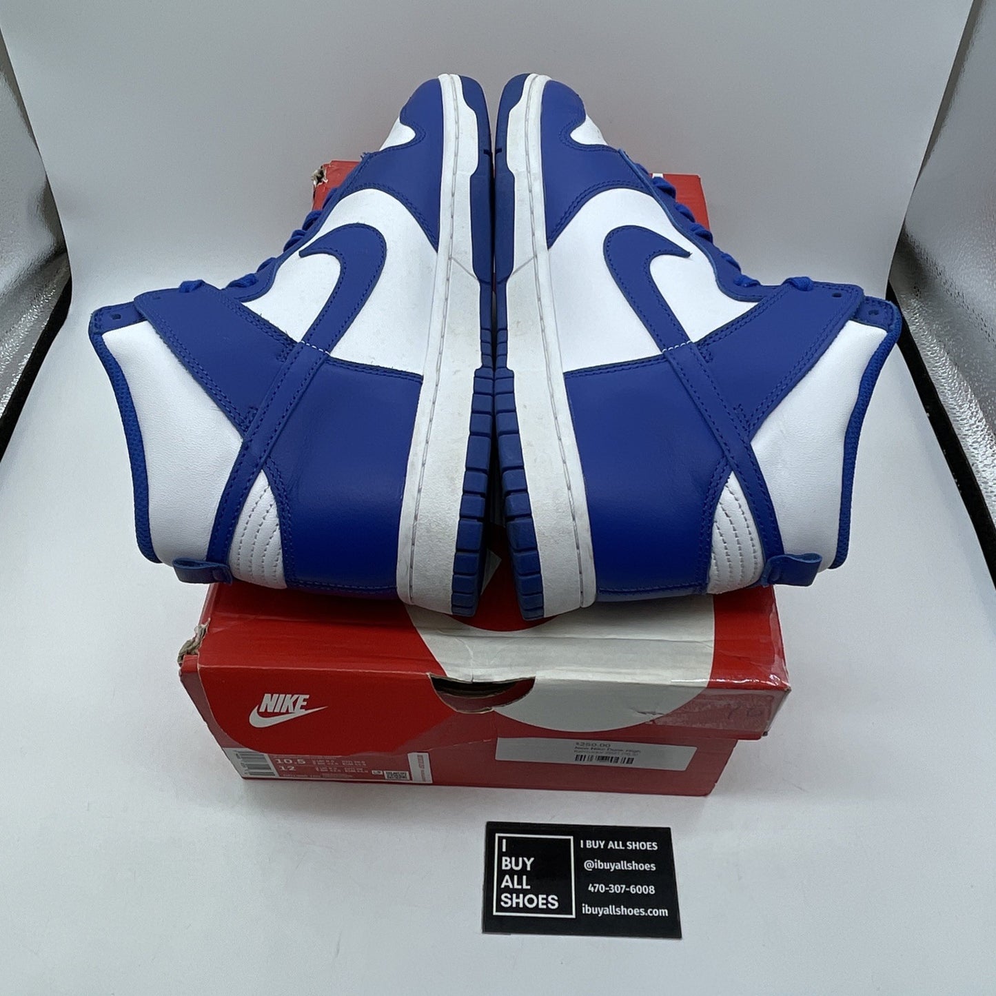 Size 10.5 - Nike Dunk 2021 High Kentucky Blue White Leather (DD1399-102)