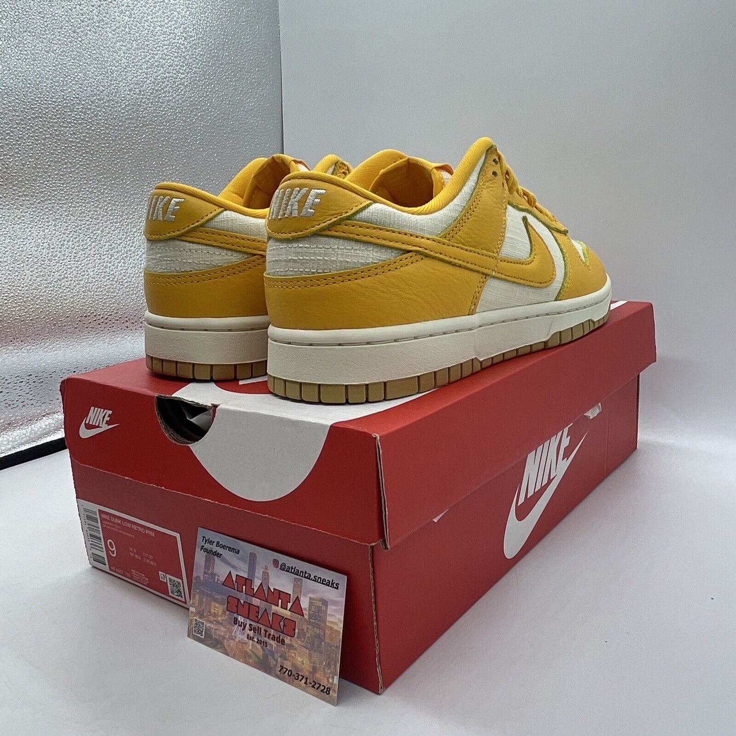 Size 9 - Nike Dunk Low University Gold/Soft Yellow White Suede (HF4867-739)