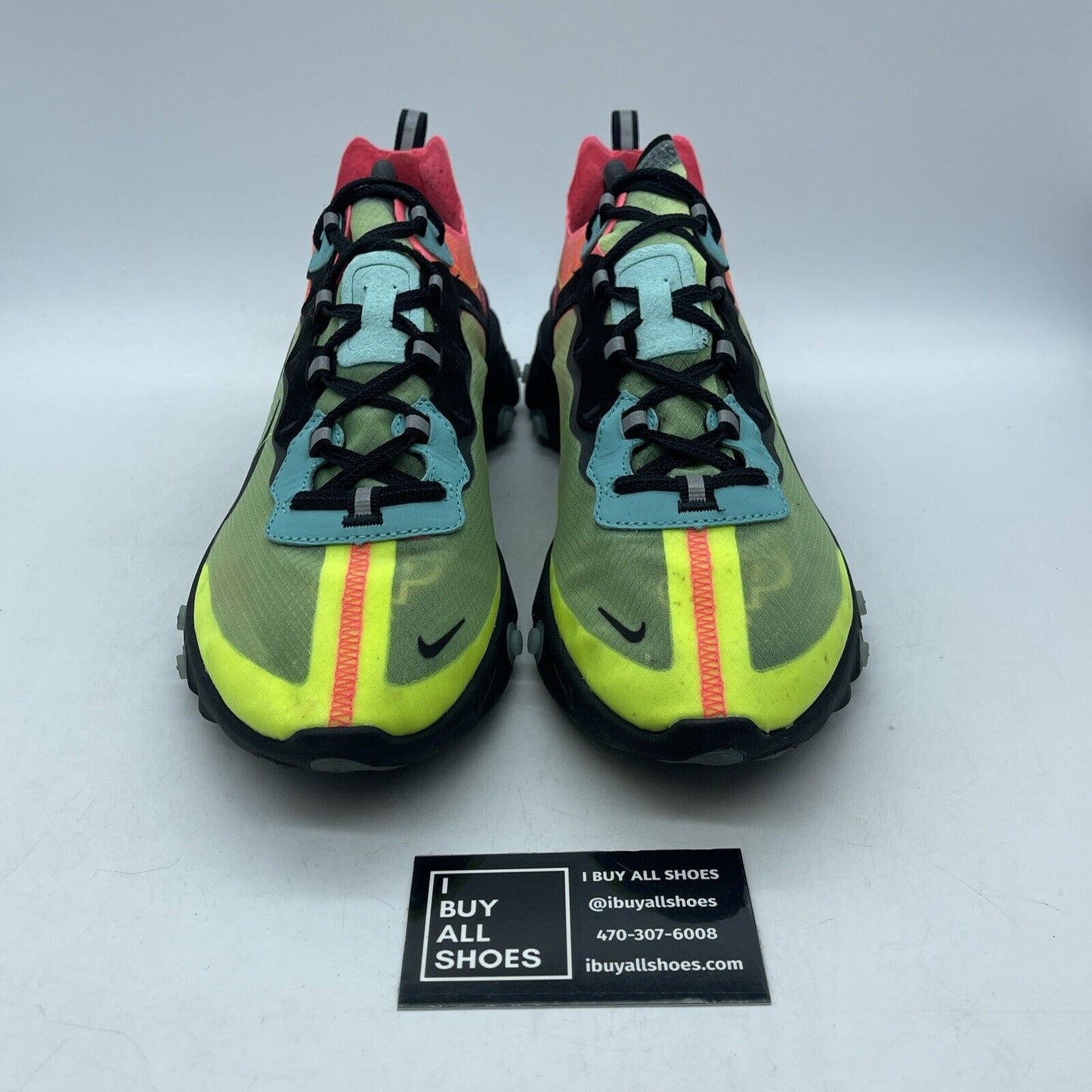 Size 10.5 - Nike React Element 87 Hyper Fusion Pink Black Blue (AQ1090-700)