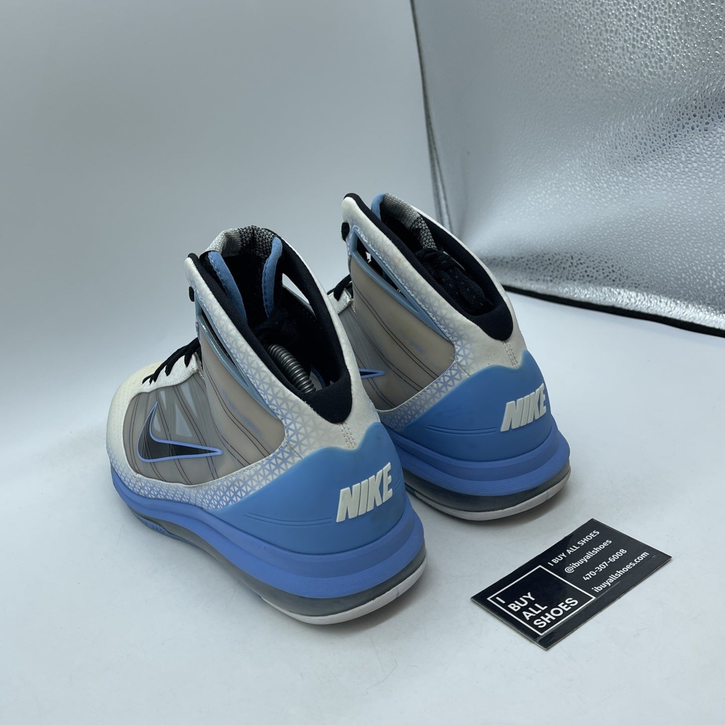 Size 11 - Nike Air Max Hyperize Pop White Blue Black Leather (395722-100)